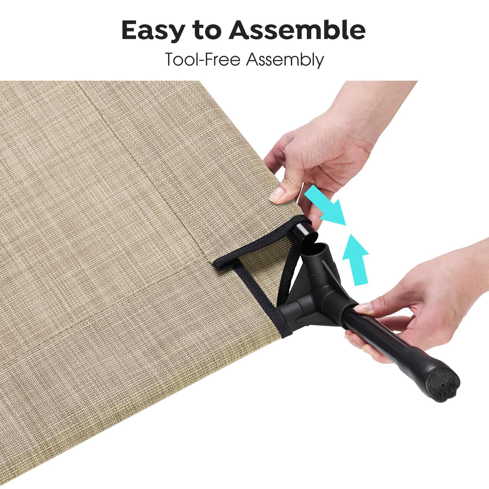 Veehoo easy plug-in assembly for quick setup