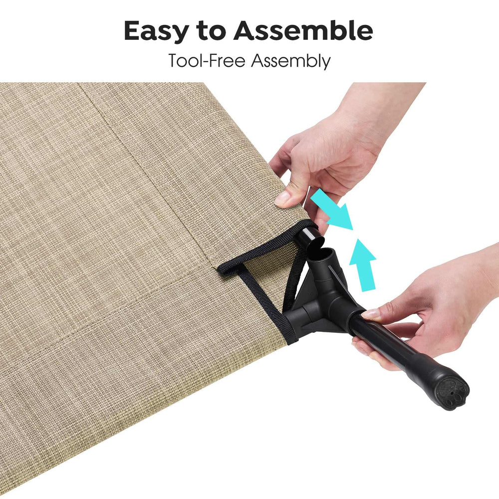 Veehoo easy plug-in assembly for quick setup