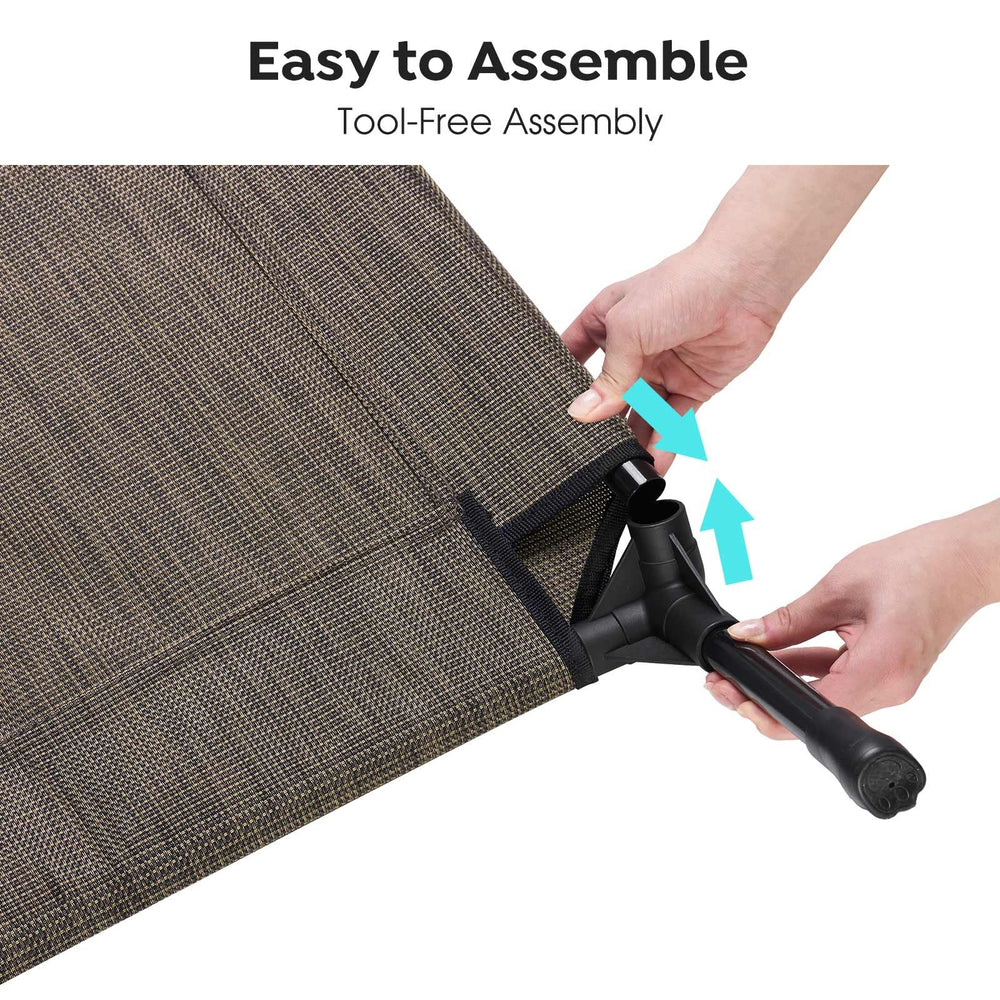 Veehoo non-slip feet keep bed steady on any surface