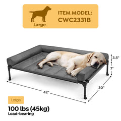 Veehoo removable waterproof bolster cushion mat keeps pets dry and clean