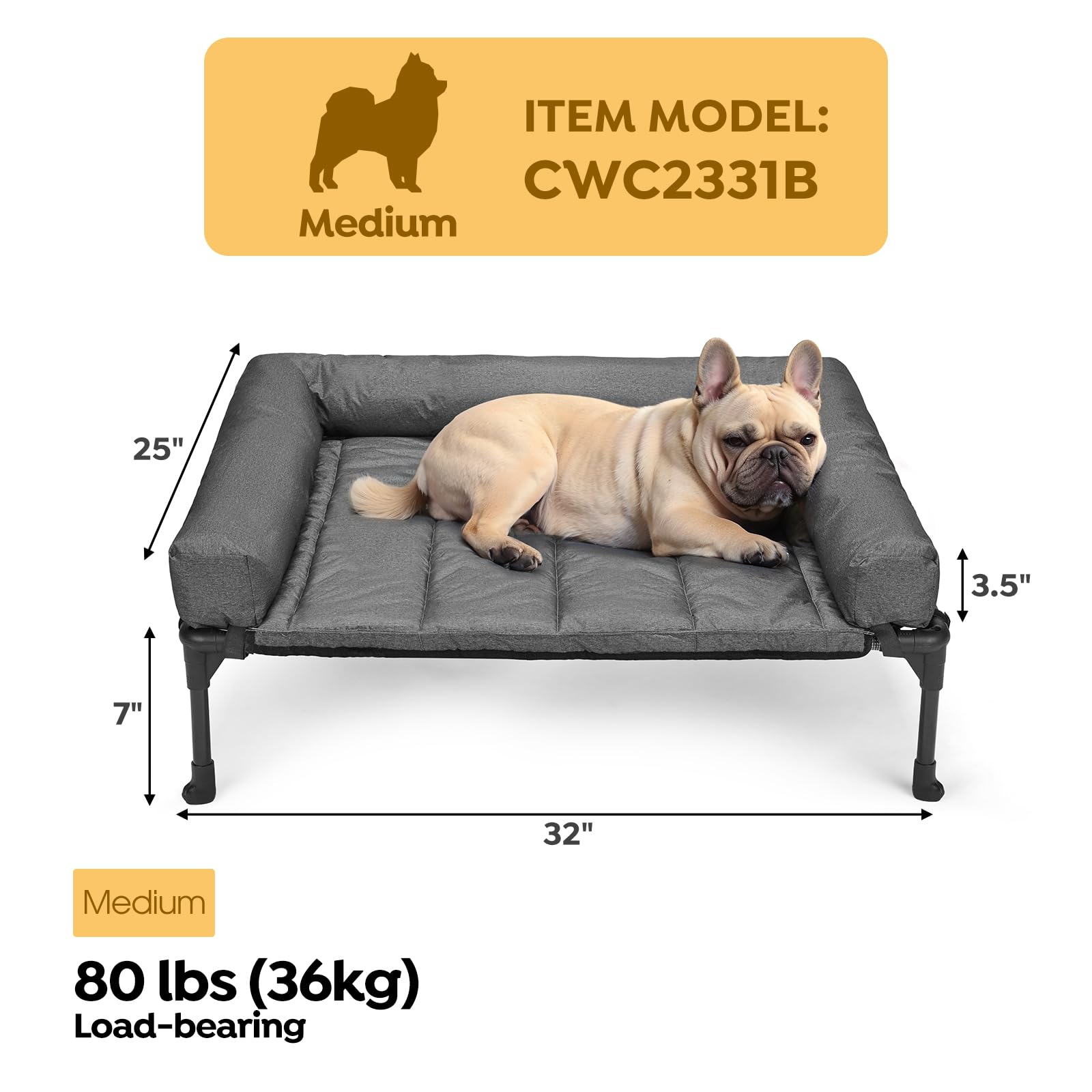 Veehoo removable waterproof bolster cushion on the bed provides easy cleaning.