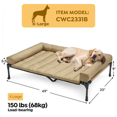 Veehoo removable waterproof bolster mat keeps neck supported and surfaces clean during play.