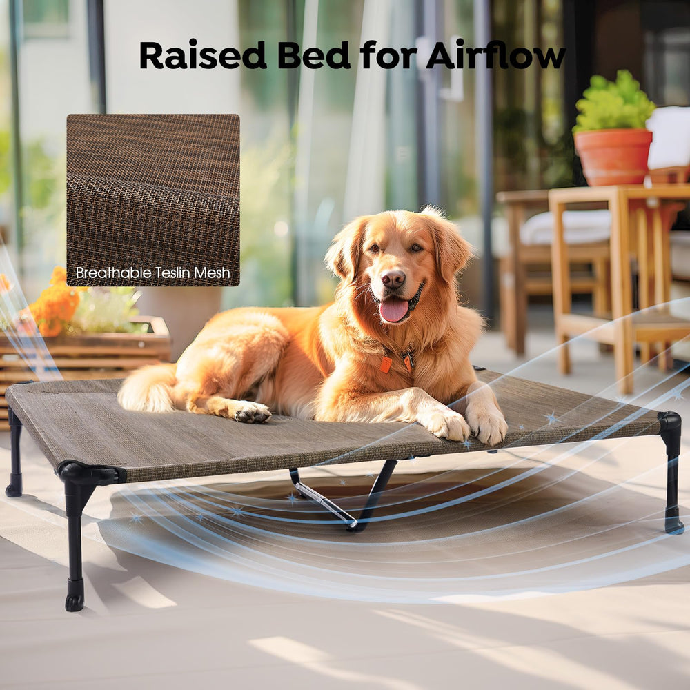 Veehoo robust powder-coated frame withstands play and outdoor use.