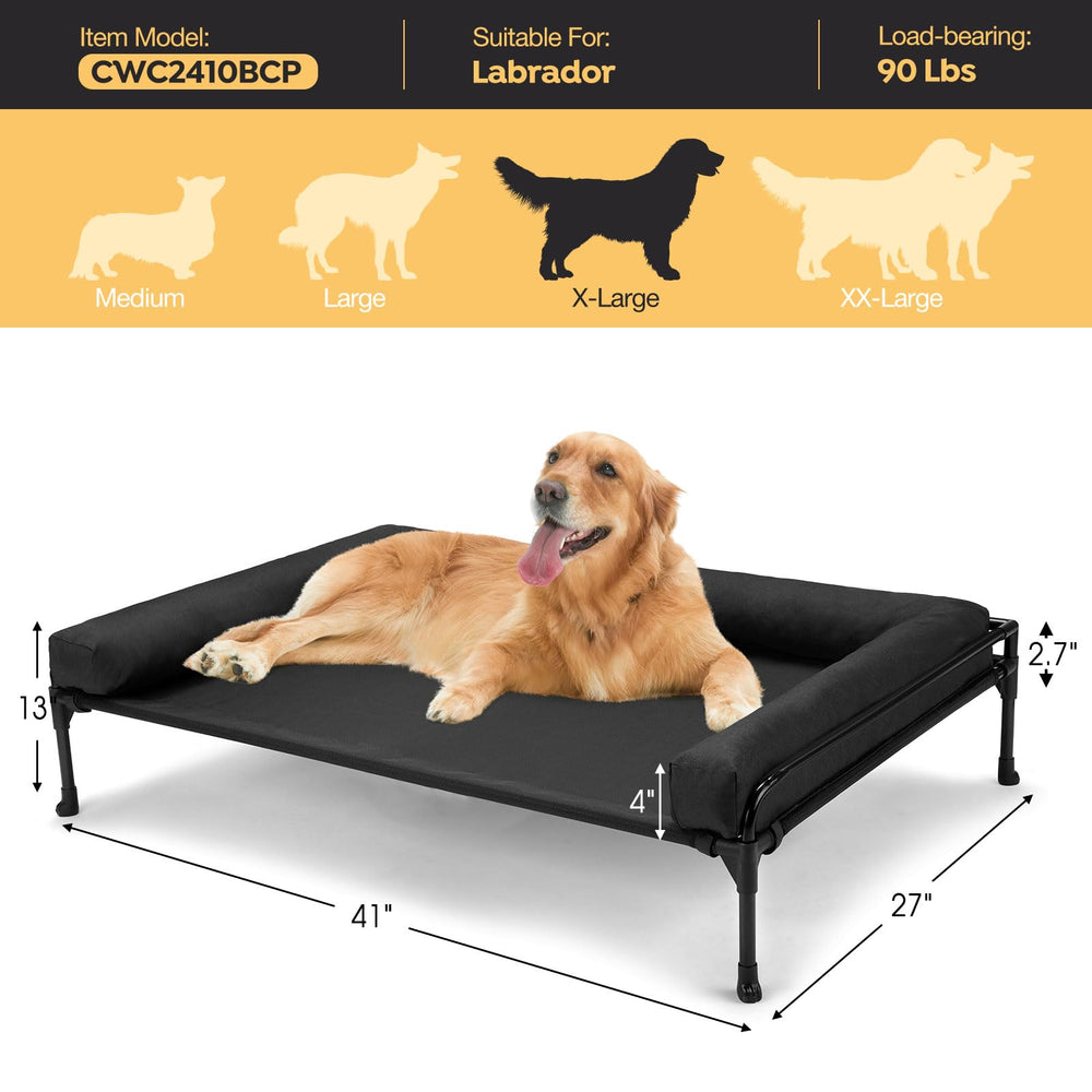 Veehoo sturdy steel frame provides a solid resting surface
