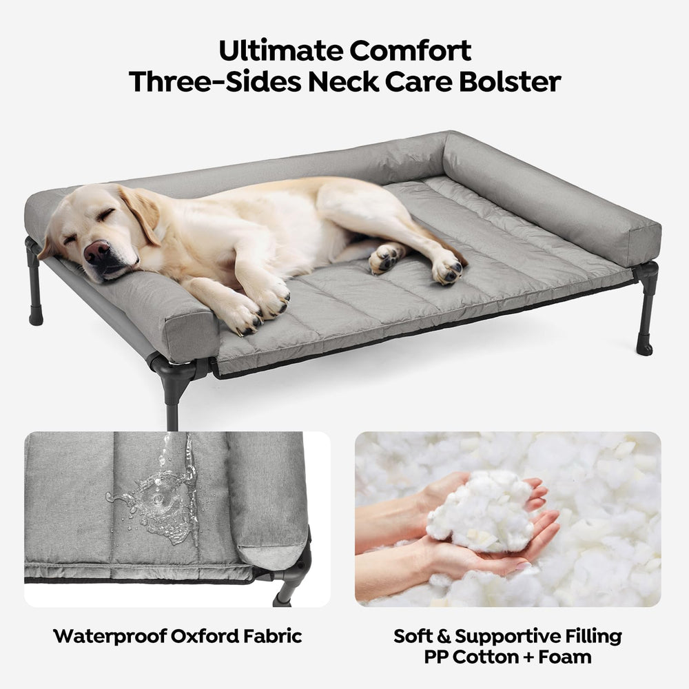 Veehoo three-sided pillow-top mat keeps pets snug and prevents rolling off