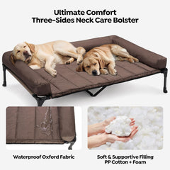 Veehoo three-sided pillow-top mat offering neck support and preventing rolling off.