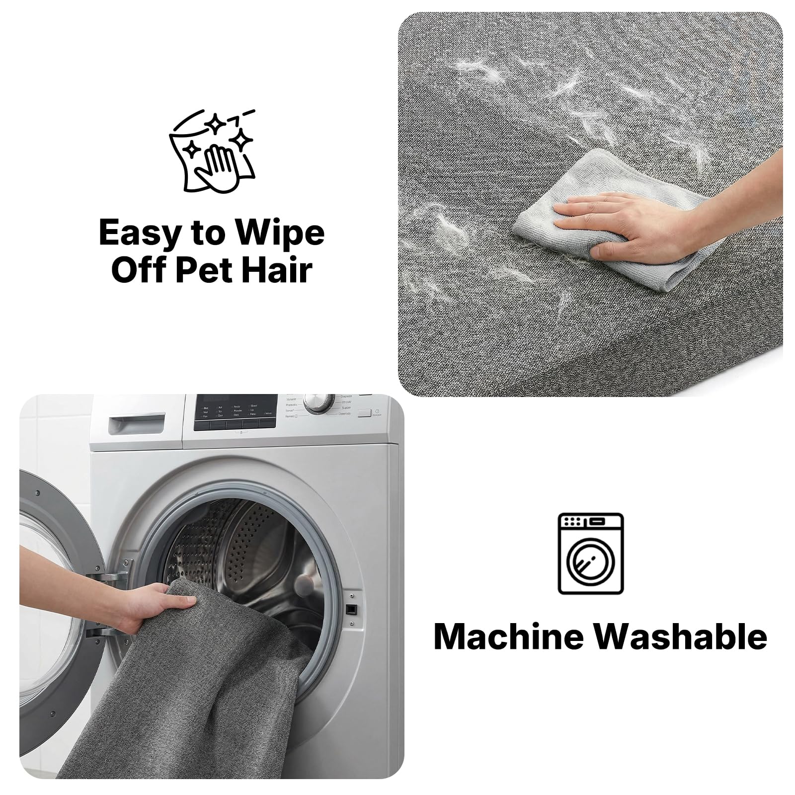 Veehoo waterproof inner layer shields foam from accidents.