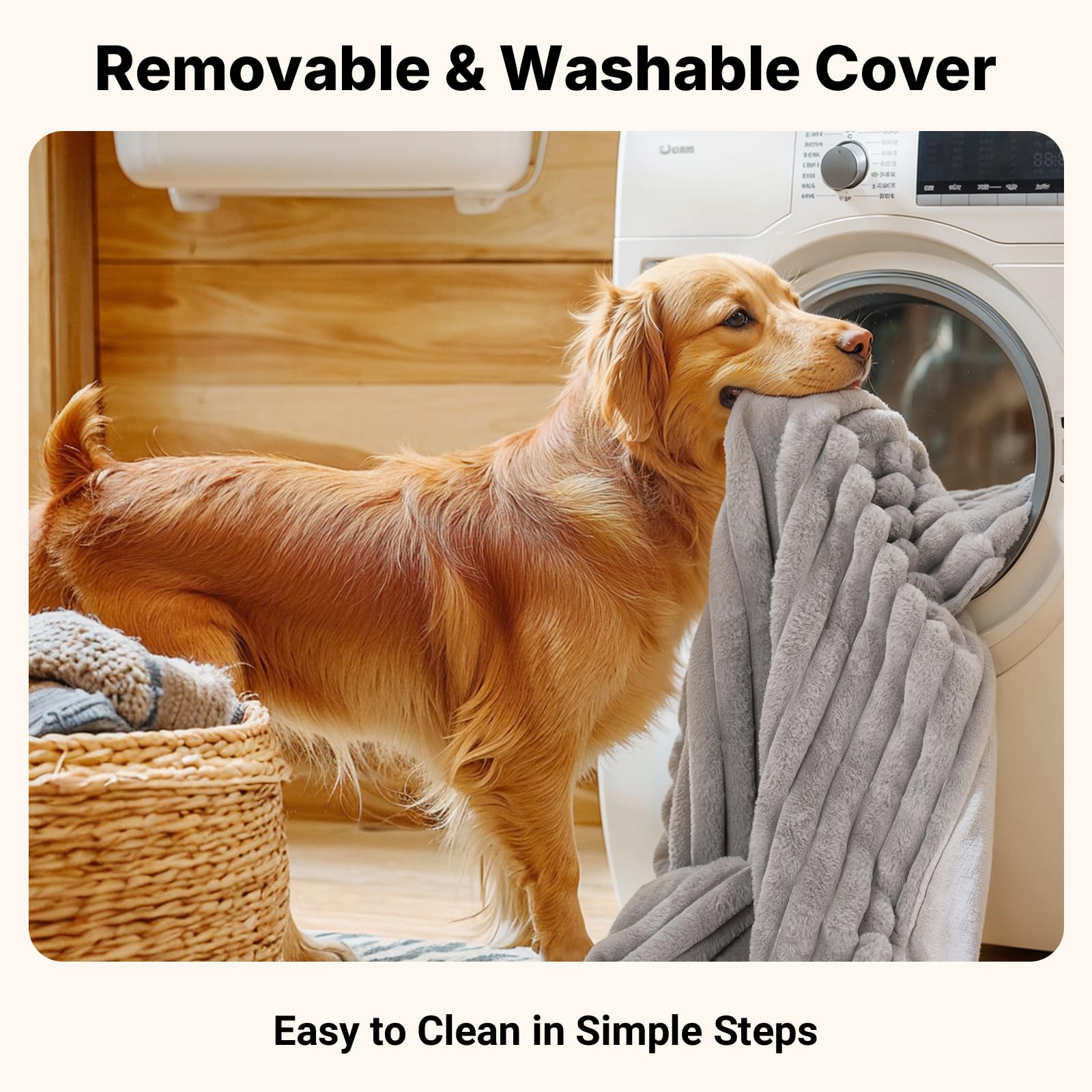 Veehoo XXL bed space enabling dogs to stretch and find a comfortable position.