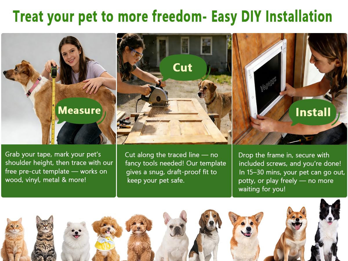 Vegeggs brand guarantee and after-sales support for pet doors