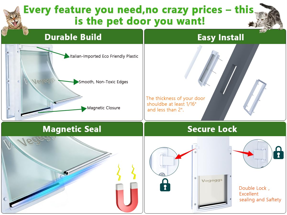 Durable Vegeggs PVC construction for rust-free performance