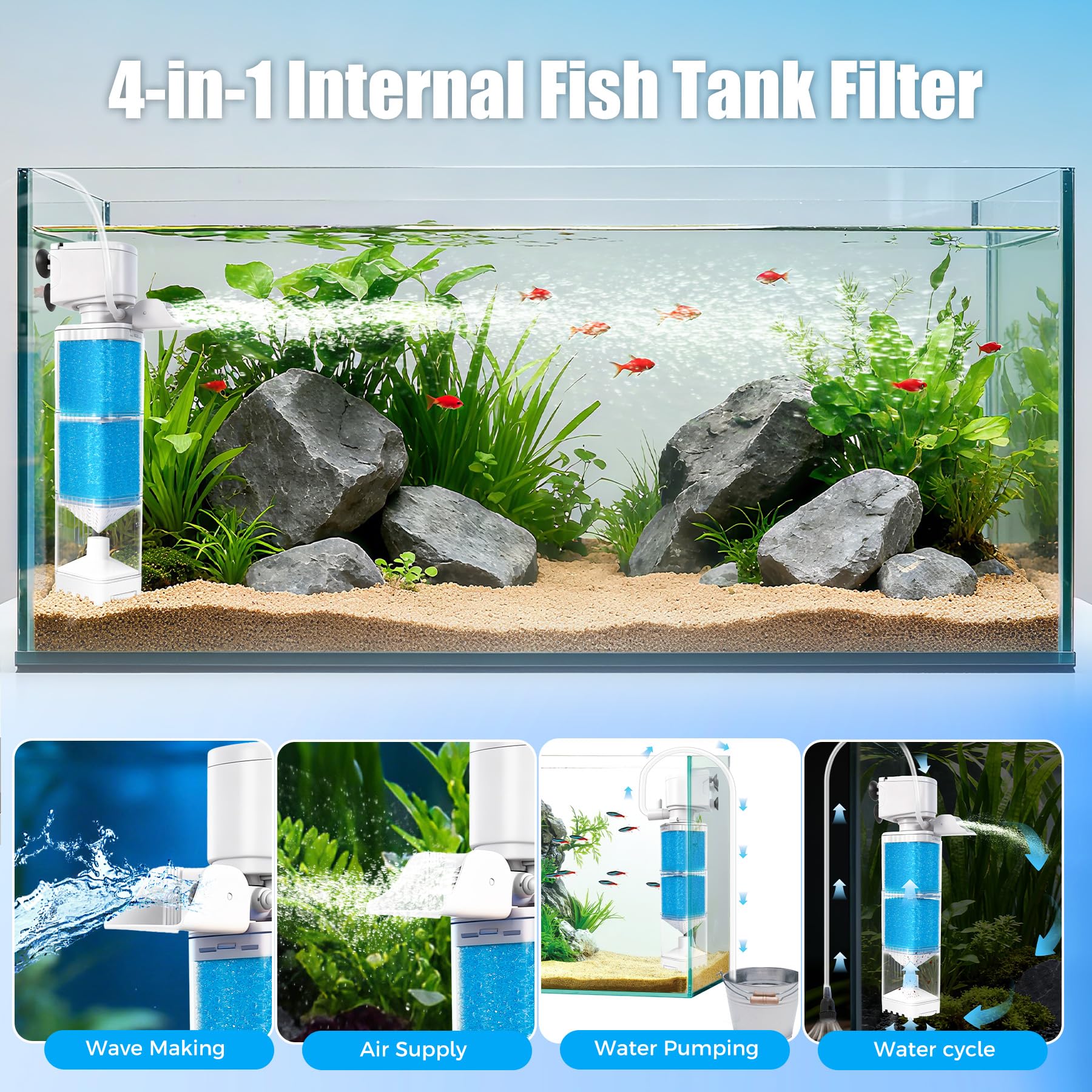 Vehipa multi-chamber filtration supports customizable media options