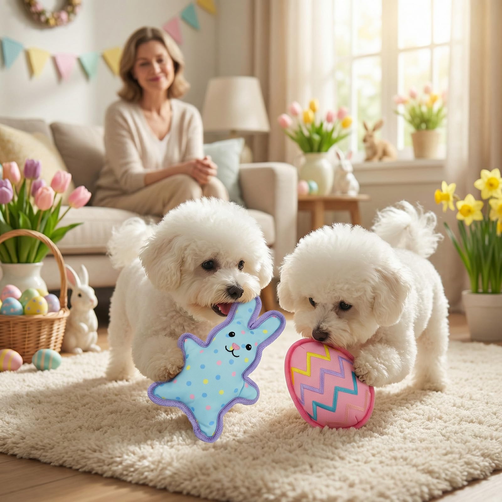 Vehomy Easter toy set promotes interactive play and bonding.