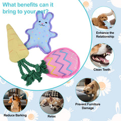 Vehomy Easter toy featuring a built-in squeaker to capture attention.