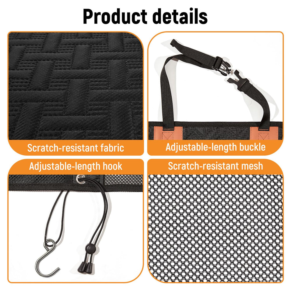 Veitail barrier uses thick mesh and fabric for durability