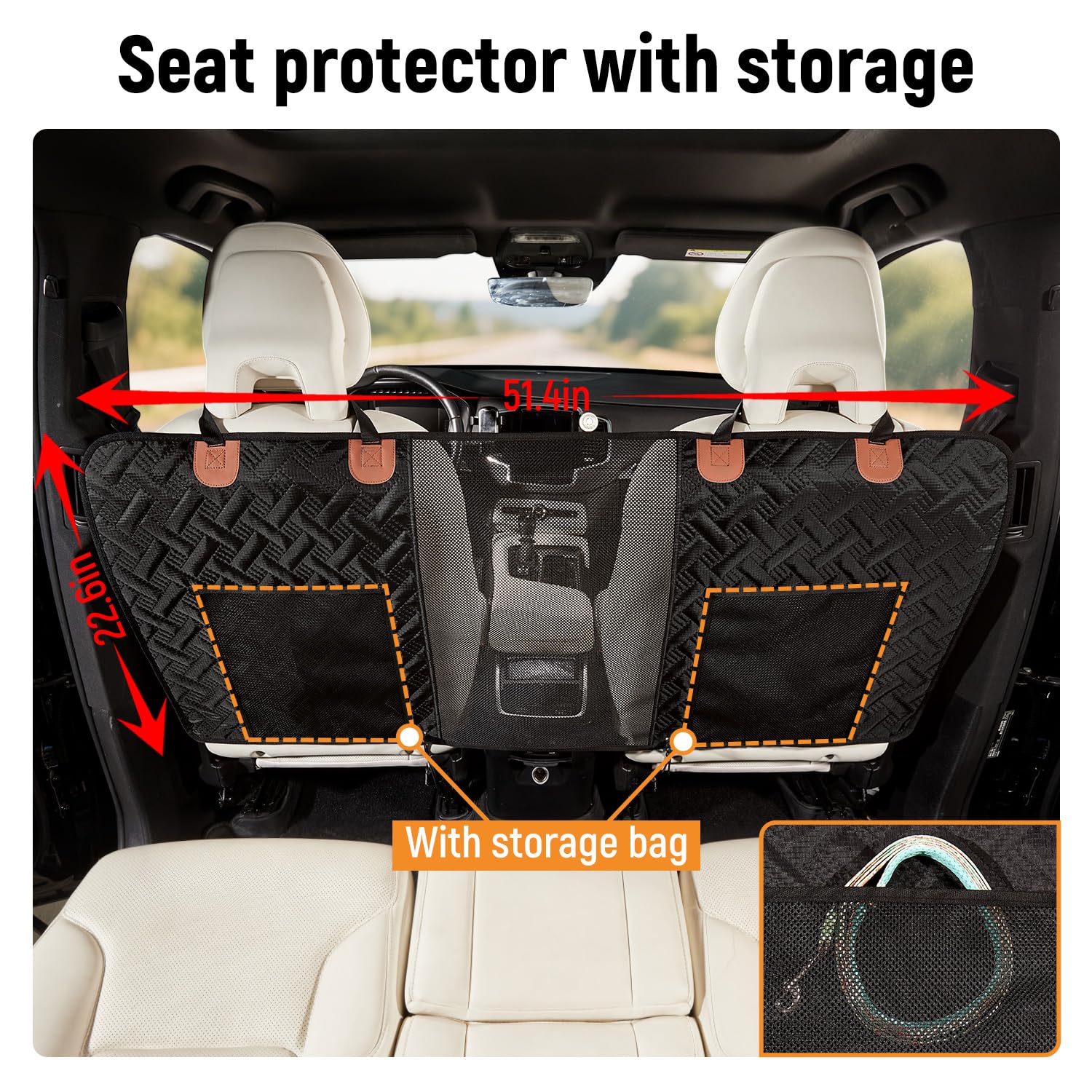 Veitail barrier universal fit for cars, SUVs, and trucks