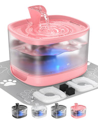 Veken cat water fountain with detachable tank for easy cleaning.
