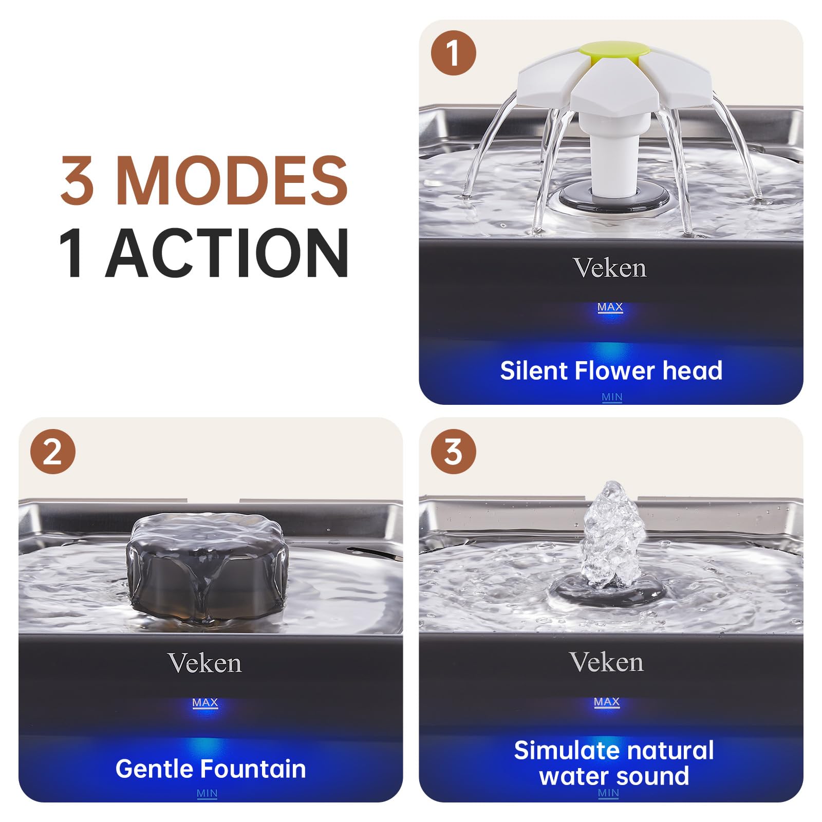 Veken coconut carbon filtration delivers fresh-tasting water.