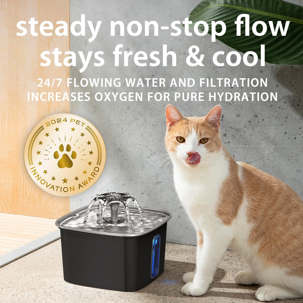 Veken multi-stage filtration keeps water cleaner by catching debris.