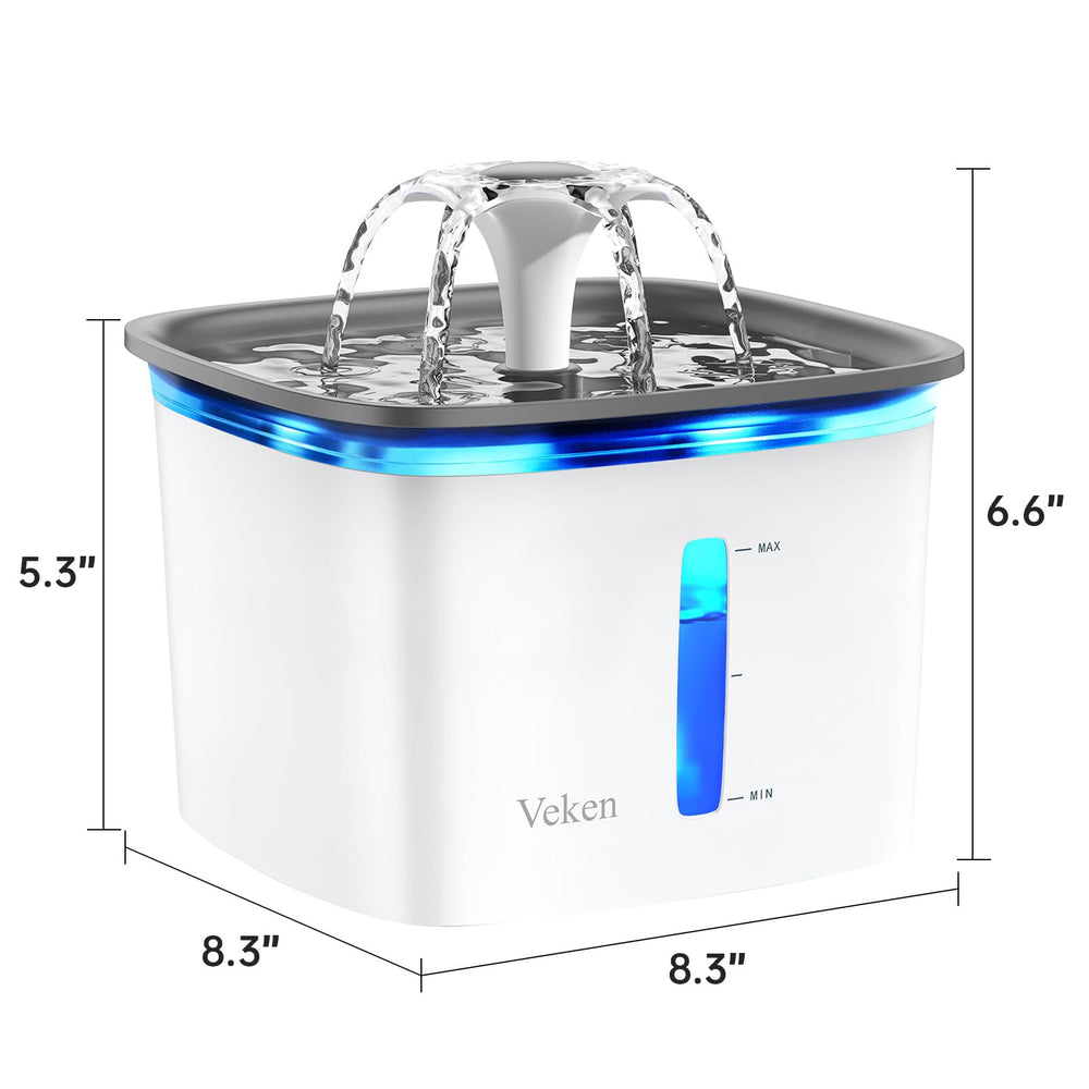 Veken replacement filters help maintain fresh water.