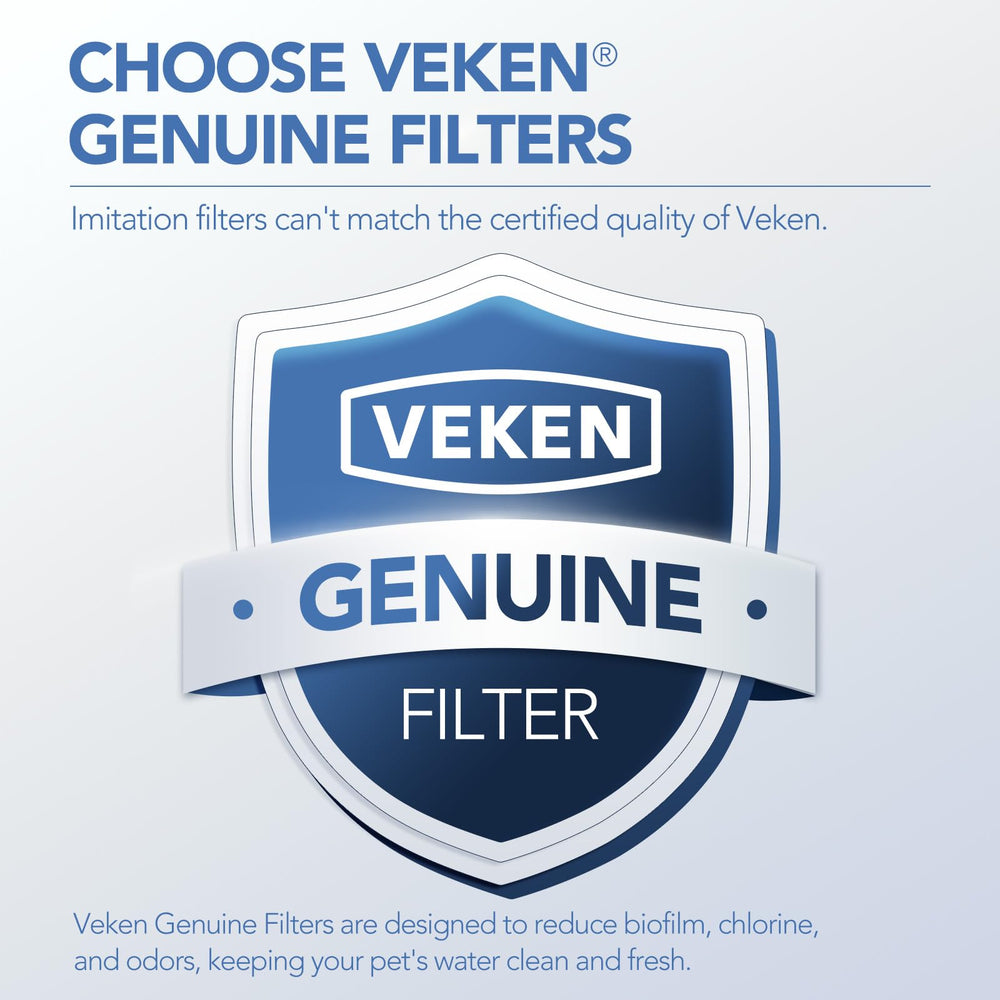 Veken replacement sponges pack ready for quick fountain maintenance