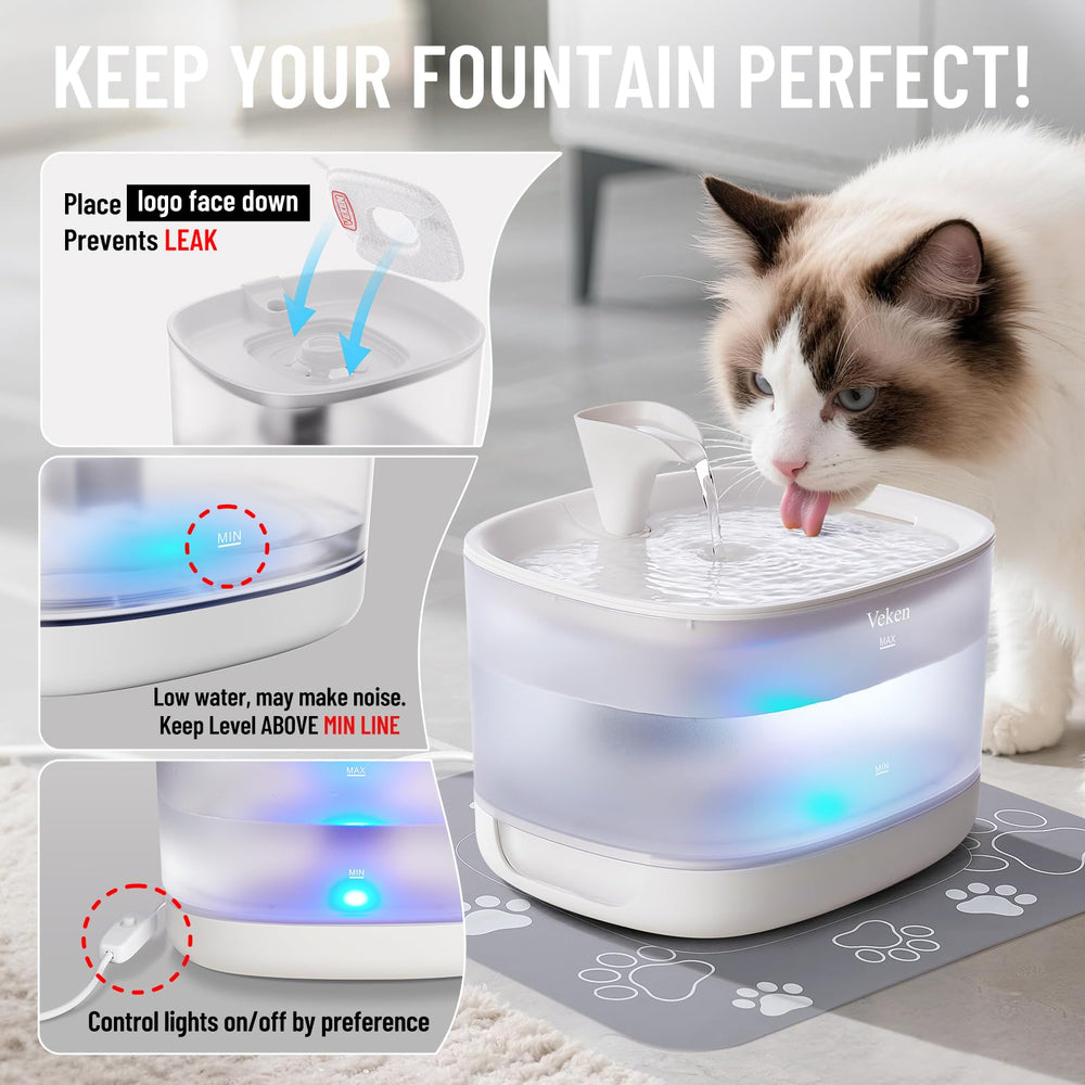 Veken silicone pad minimizes splash and noise