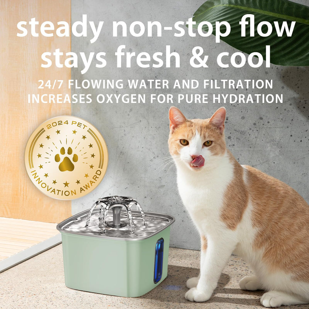 Veken multi stage filtration captures debris to keep water clean for pets.