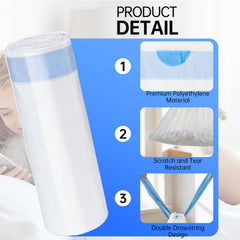 Vekniqo drawstring liner for secure sealing and clean disposal.