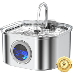 Vekonn cat water fountain 3.2L stainless steel, full product view for durable, reliable hydration.