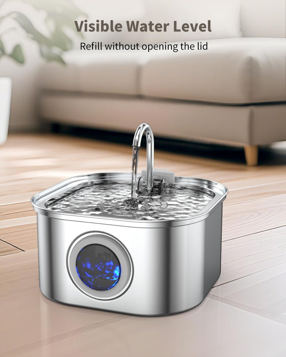 Vekonn multi-layer filtration captures odors and debris for clean sipping water.