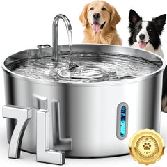 Vekonn 7L dog water fountain for large breeds, showing capacity and form.