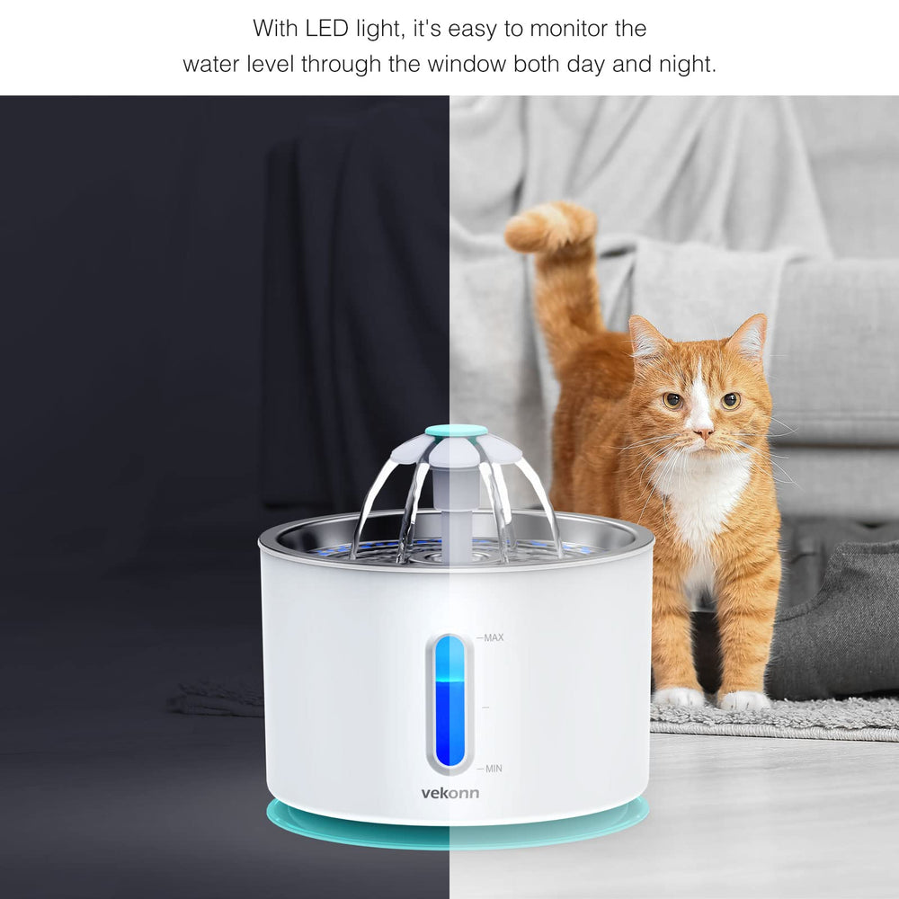 Vekonn charcoal filtration removes particles for cleaner water.
