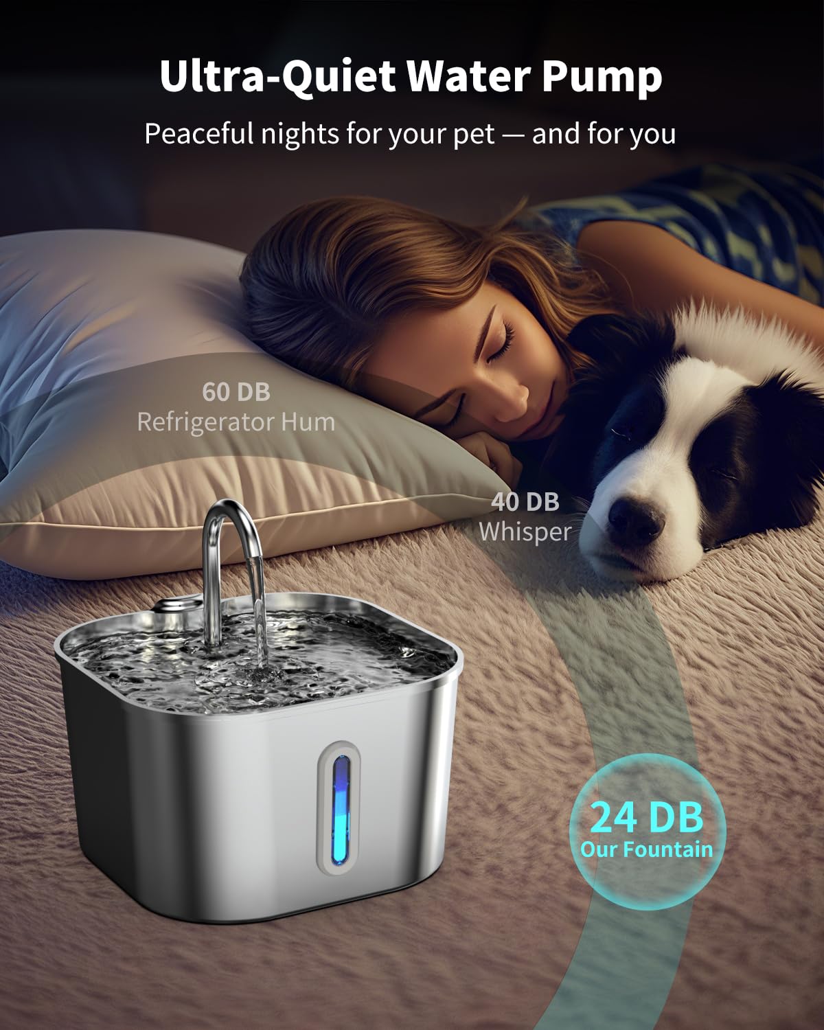 Vekonn multi-layer filtration removes hair and debris for cleaner water