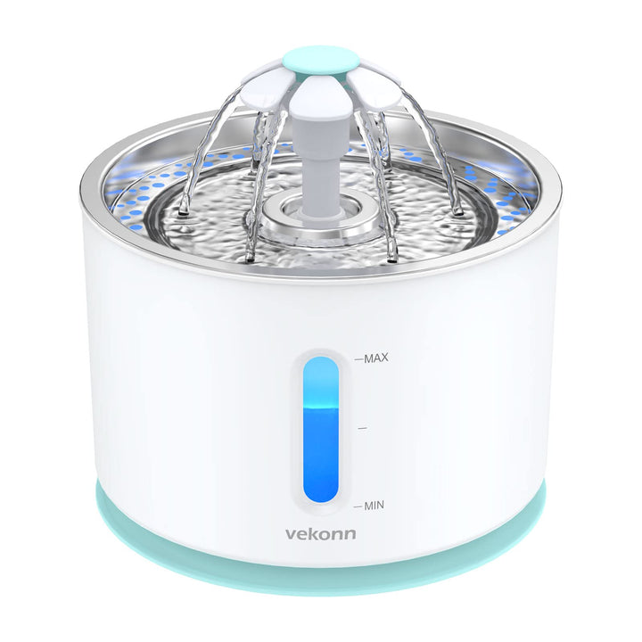 Vekonn water fountain top with LED light for easy night visibility.