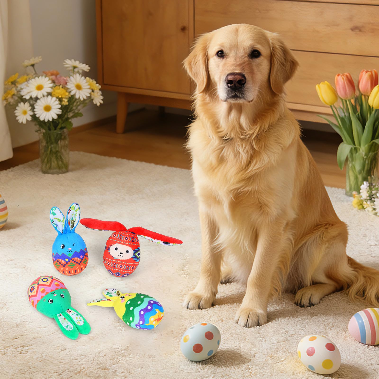 Veloisen dog birthday gift toy makes Easter or special occasions extra playful.