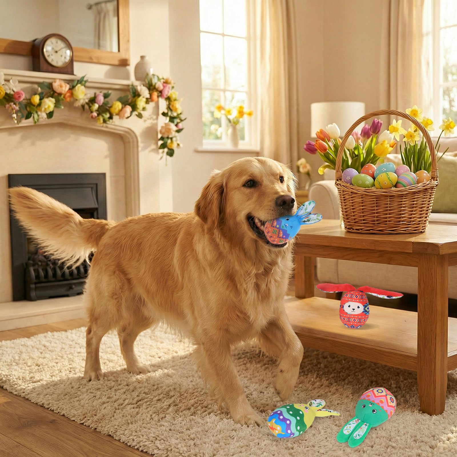 Veloisen soft plush toy with squeaker supports supervised, interactive playtime.
