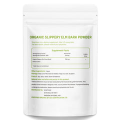 VELOTO slippery elm powder tea preparation showing warm beverage potential.