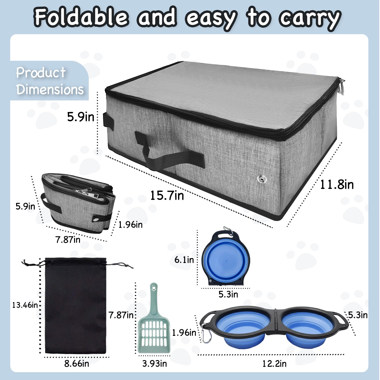 VeluXanipyr travel litter box with lid keeps odors contained during travel