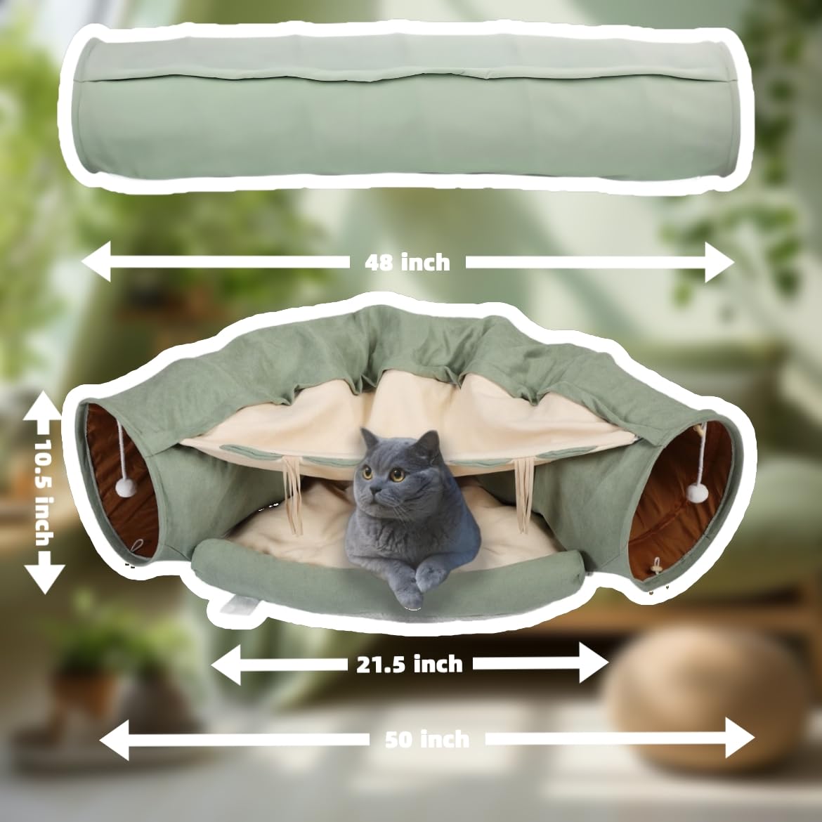 VelvetPaw removable cushion mat keeps the interior clean and easy to wash.