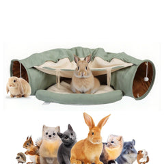 VelvetPaw two-in-one tunnel entrances offer a cozy hideaway for rabbits and kittens.