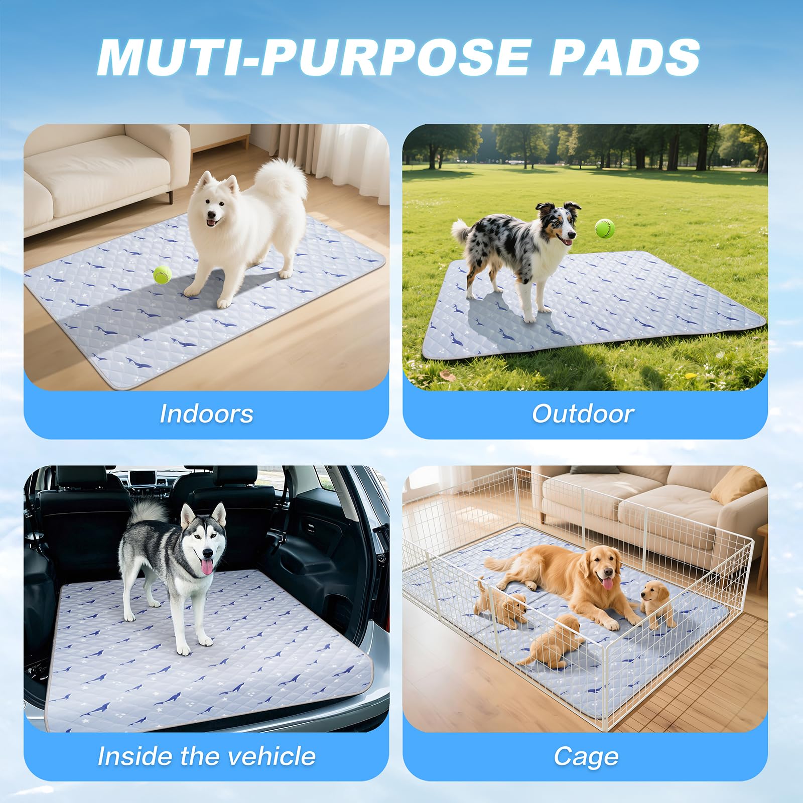 Velvopet dog cooling mat washable and durable for easy upkeep.
