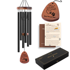VENBEEL dog memorial wind chimes with paw pendant and calming visuals for remembrance
