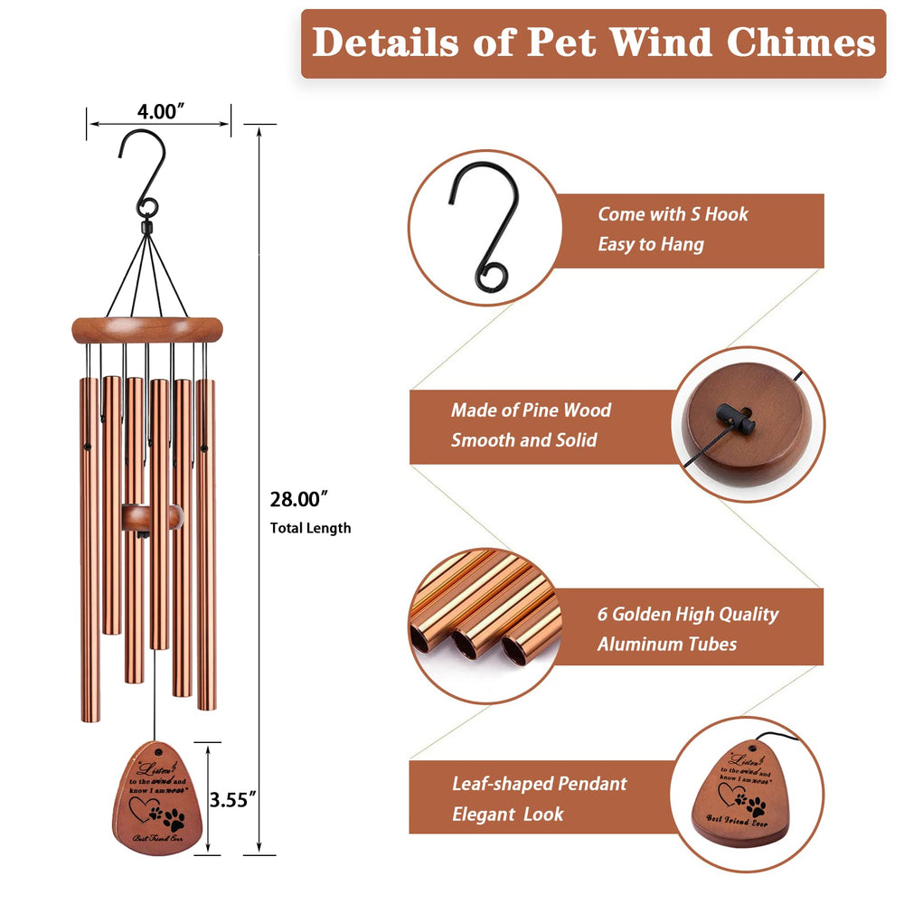 VENBEEL outdoor-ready wind chime complements a garden or balcony setting.