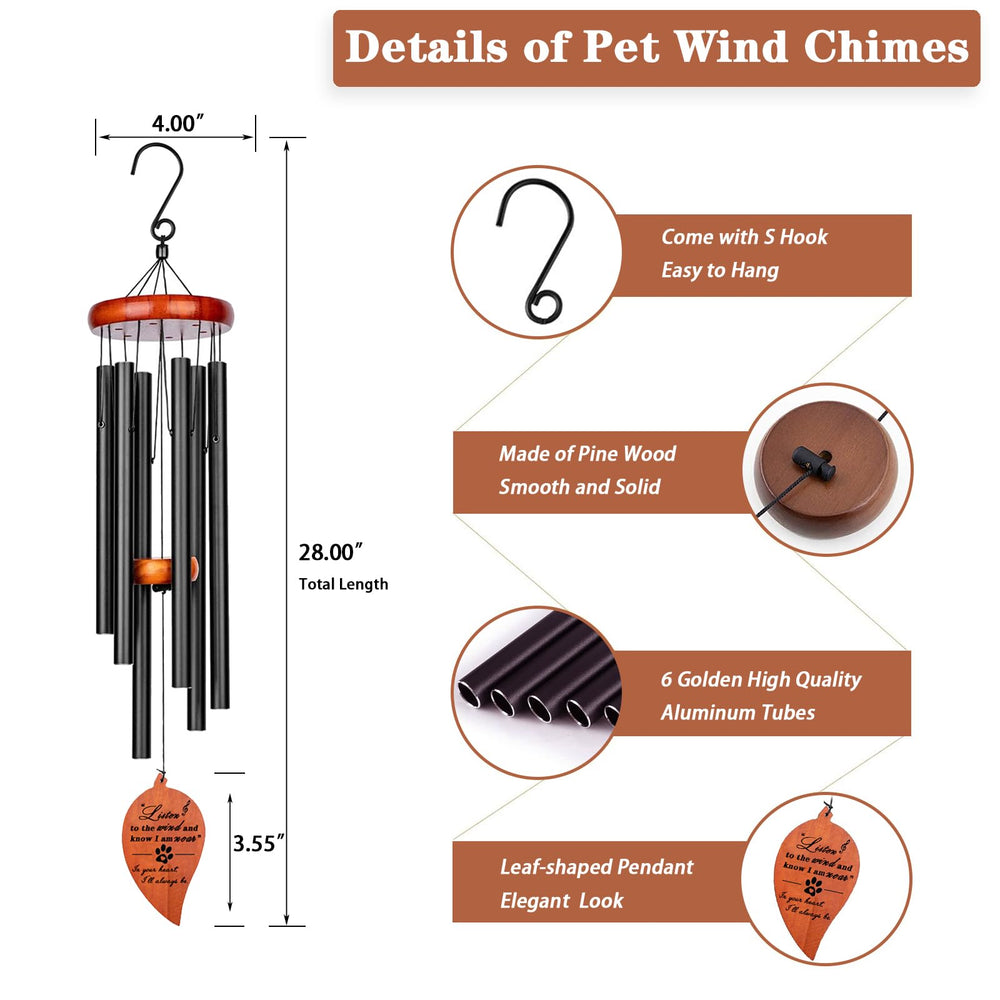 Venbeel hand-tuned chimes create a gentle melody in breezes.