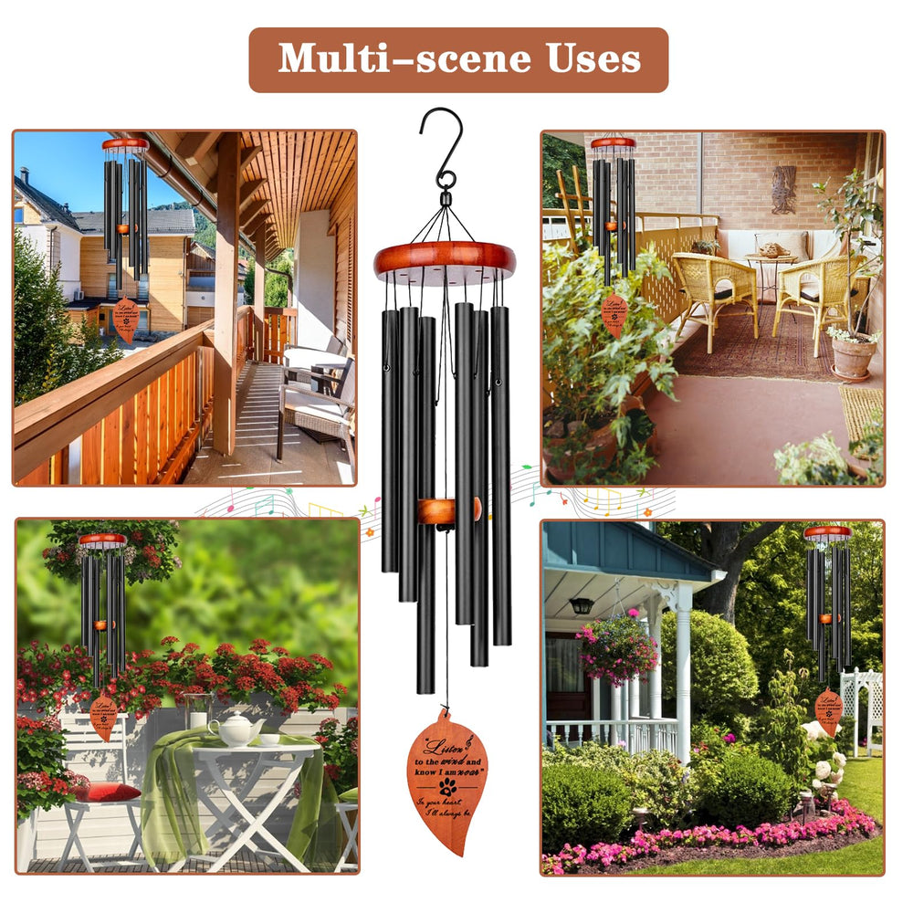 Venbeel decorative wind chime for porch or window with sentiment.