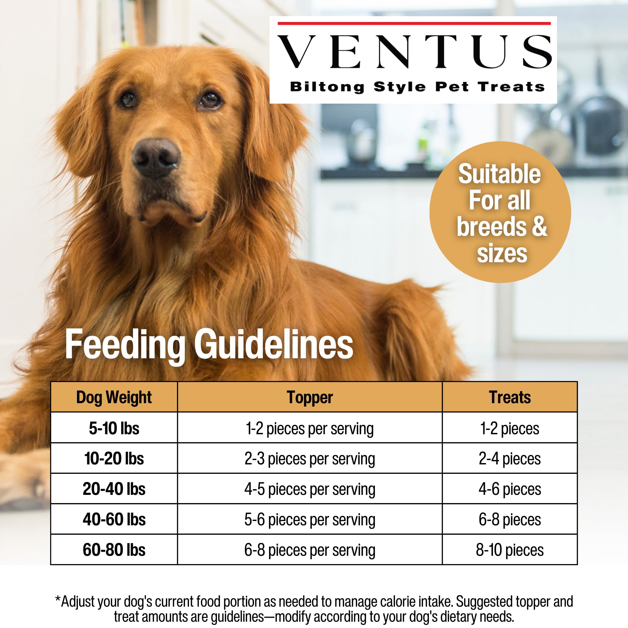 VENTUS Grain-Free Venison Treats ideal for enrichment and incentive rewards
