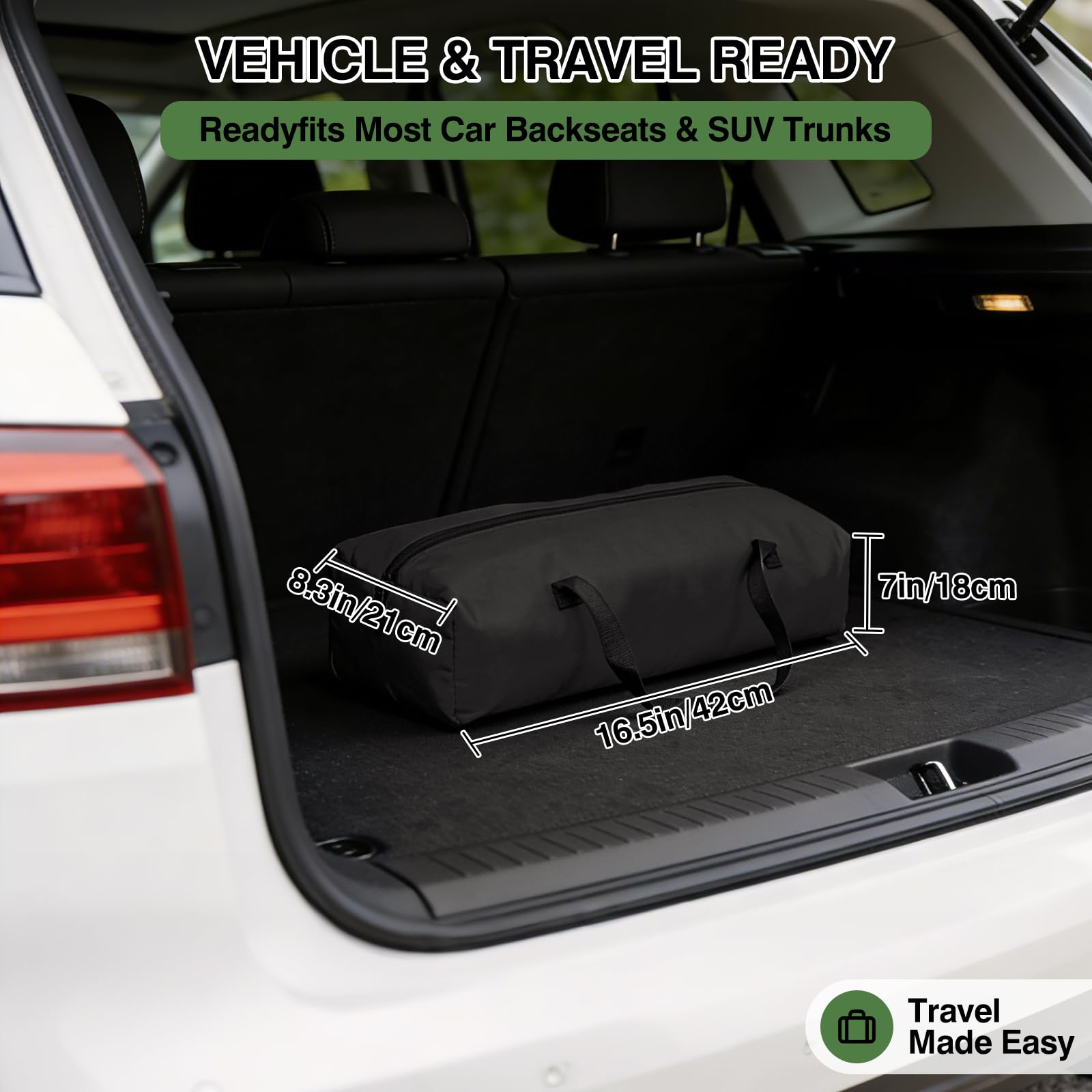 Veraste chew-proof mesh windows providing ventilation during travel
