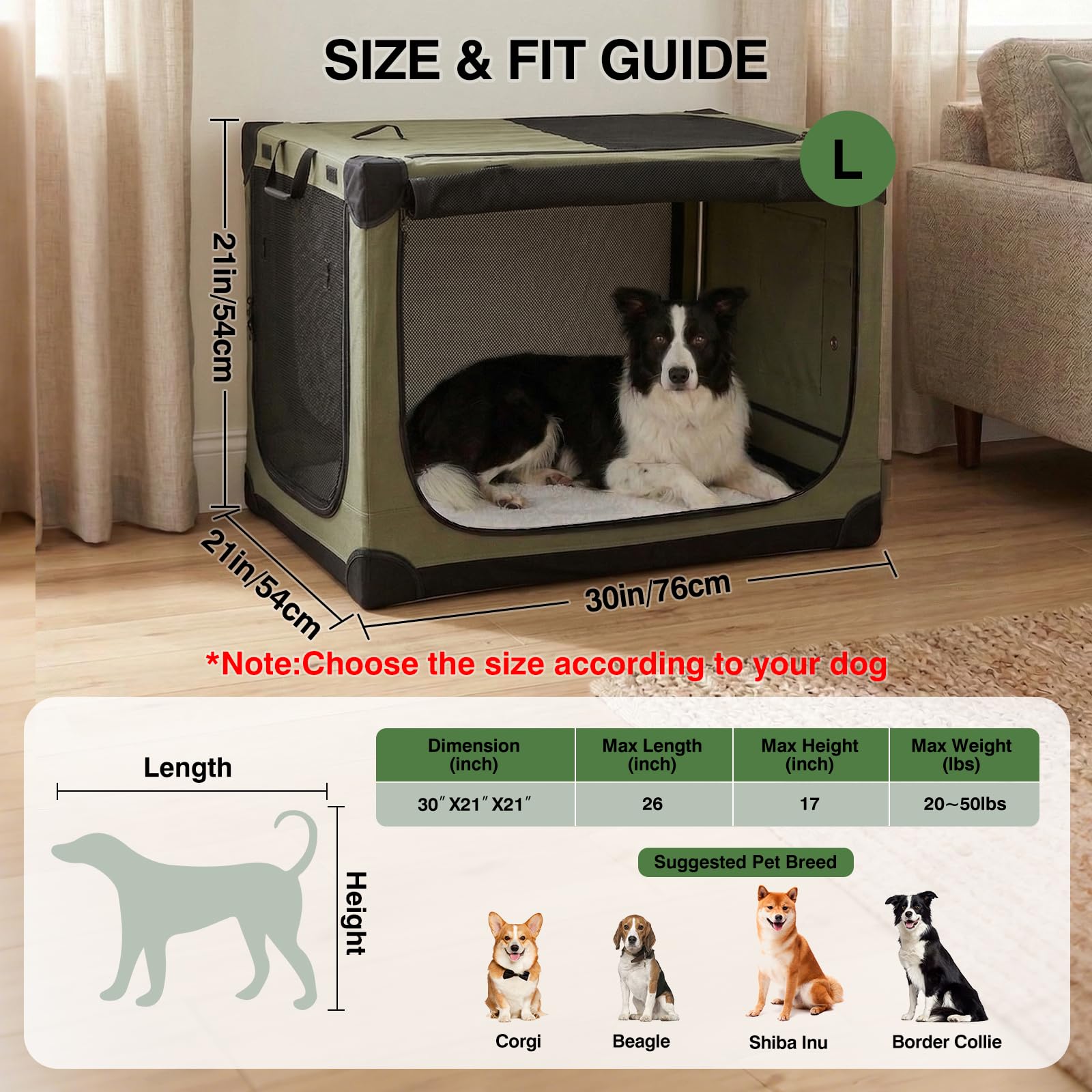 Veraste soft dog kennel interior with durable mesh for comfort.