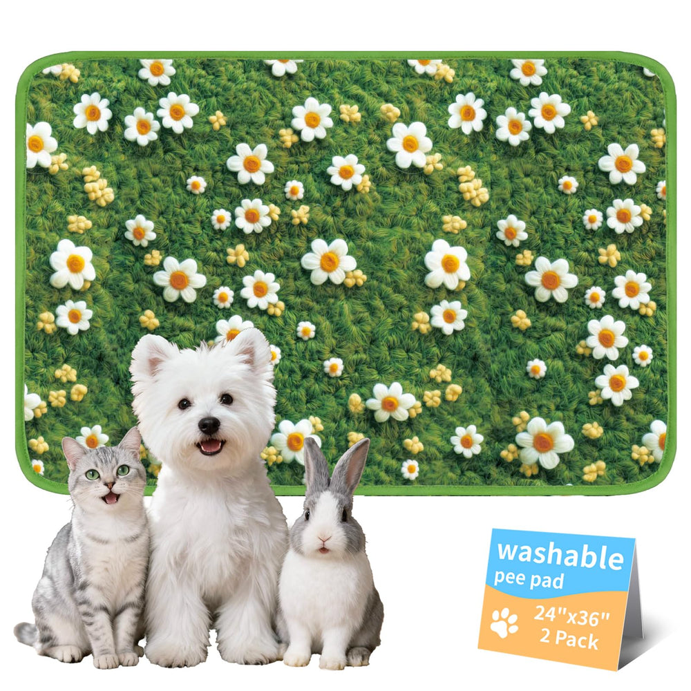 Verdasun washable dog pee pad 24x36 front view for potty training.