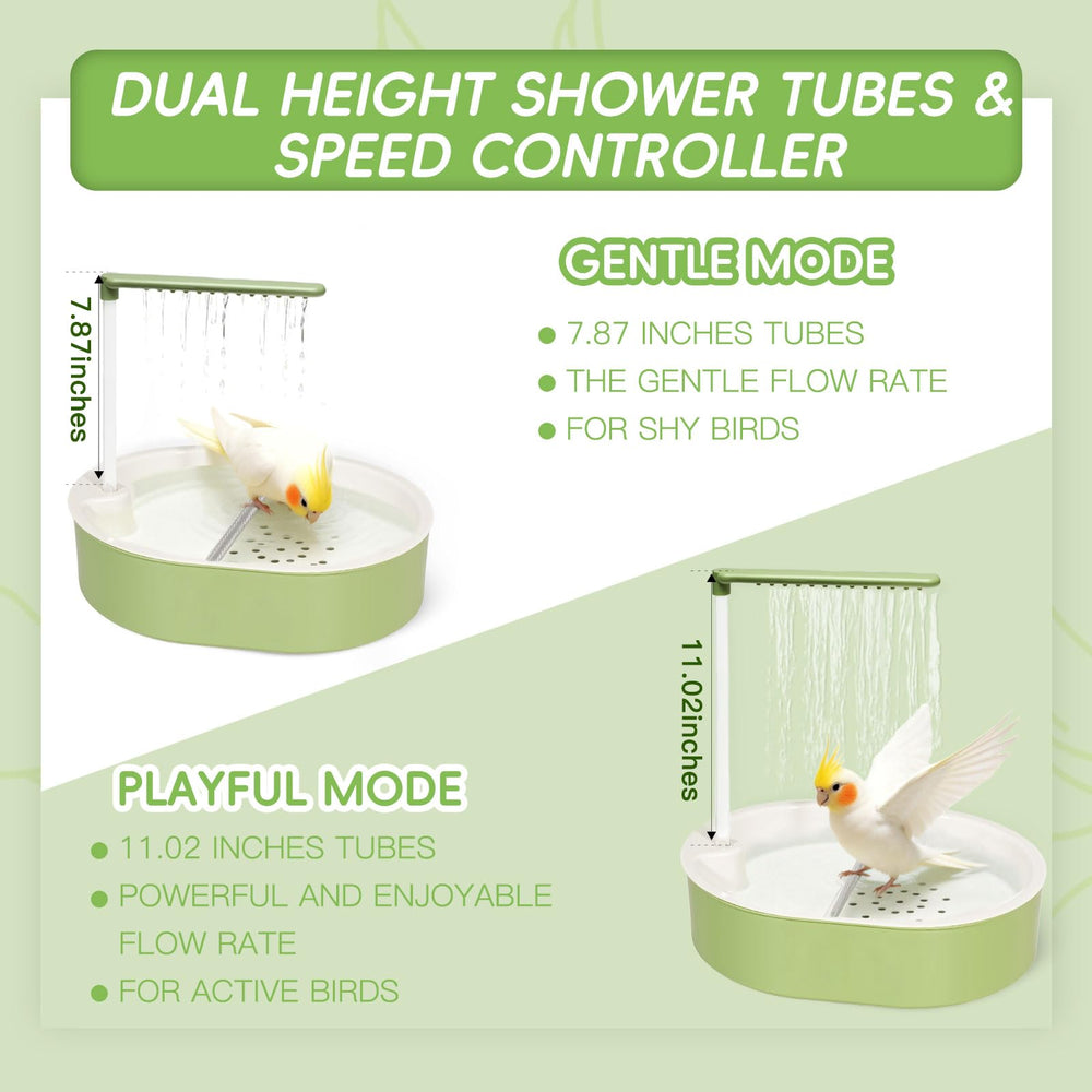 Verdria large basin measures 12.44 by 9.8 inches to host multiple birds safely.