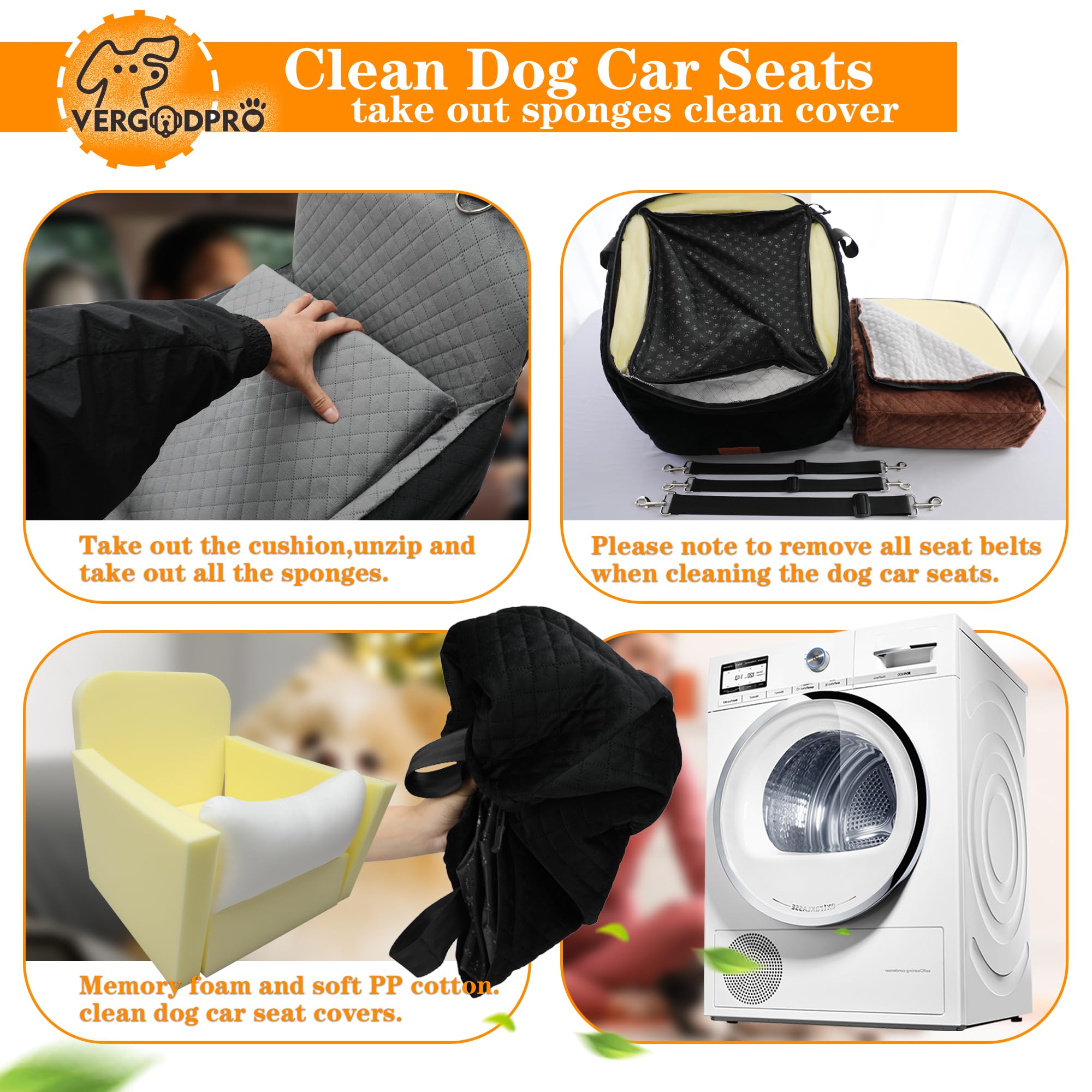 VERGODPRO removable washable cover for quick cleanup
